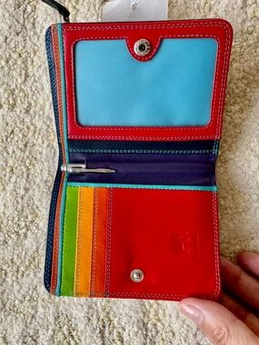 MyWalit Med Zip Black Pace Wallet NWT